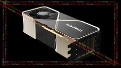 Die Nvidia Titan RTX der nächsten Generation soll vier Slots breit sein. (Bild: Moore's Law is Dead)