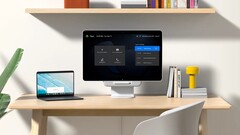 Googles neuester Bildschirm kann wahlweise als Videochat-Station oder als Laptop-Monitor verwendet werden. (Bild: Avocor)