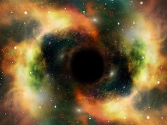 Künstlerische Illustration eines Schwarzen Lochs (Bildquelle: geralt - Pixabay)