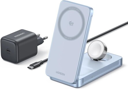 Ugreen MagFlow 3-in-1 Magnetisches Wireless Charger 25W