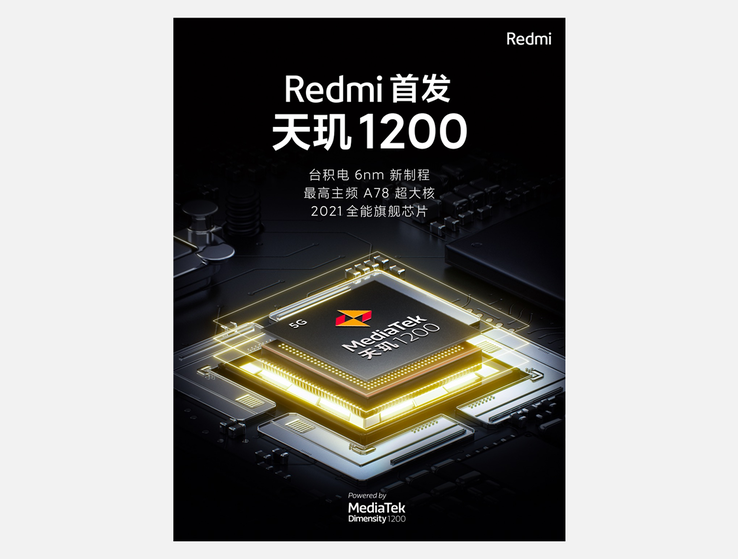 Xiaomi hat bereits bestätigt, dass ein künftiges Redmi-Smartphone mit dem MediaTek Dimensity 1200 ausgestattet sein wird. (Bild: Xiaomi)