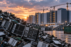 Der Ausbau von KI-Rechenzentren könnte zu einem wachsenden Berg aus ausrangierten Servern und anderem Elektroschrott führen.