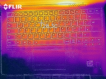 Wärmebild im Leerlauf - Oberseite