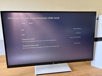 Die PS5 Pro funktioniert einwandfrei mit 120 Hz in QHD.