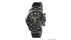 Das schwarz-goldene Design des limitierten Seiko-Chronographen ist von der japanischen Dampflokomotive D51 Nr. 200 inspiriert