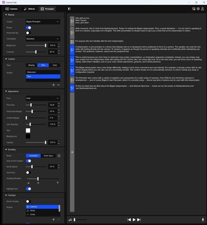 Scrolltexte anzeigen über Elgato Camera Hub