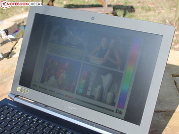 .. es lässt sich auch draußen verwenden.