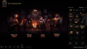 Im Bild: Ein Gameplay-Screenshot aus Darkest Dungeon II.