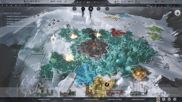 Das Interface in Frostpunk 2.