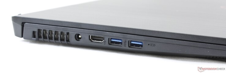 Links: Netzanschluss, HDMI 1.4, 2x USB 3.2 Gen. 1 Typ-A
