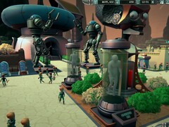 Die Benutzeroberfläche des Sandbox-Modus von Mars Attracts mit verschiedenen Funktionen zur Parkverwaltung