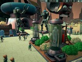 Die Benutzeroberfläche des Sandbox-Modus von Mars Attracts mit verschiedenen Funktionen zur Parkverwaltung