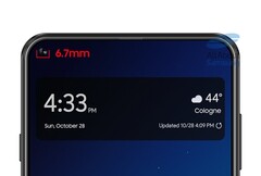 6,7 mm soll der Lochdurchmesser im Galaxy A8s betragen, beim Galaxy S10 soll er kleiner sein.