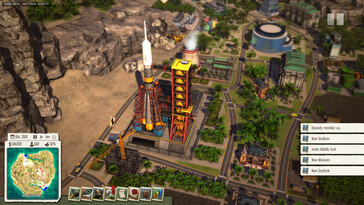 Eine Rakete in Tropico 5.