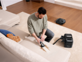 Der neue Robovac E28 von Eufy hat einen integrierten Tiefenreiniger. (Bildquelle: Eufy)