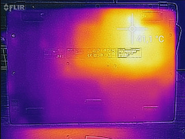 Wärmeentwicklung im Leerlauf (unten)