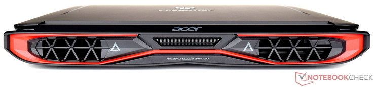 Rückseite: Lüftungsschlitze