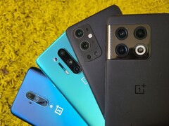 Vier Generationen von OnePlus-Smartphones im Test