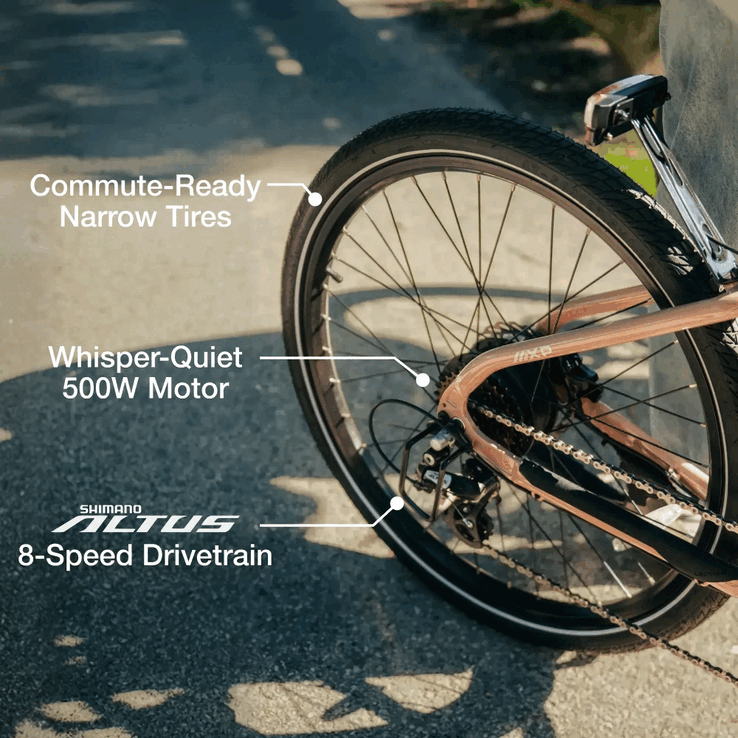Das XPress Lite E-Bike hat einen Motor mit 500 Watt