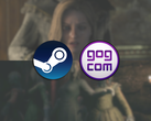 Screenshots von beiden Remothered-Spielen, mit Steam- und GOG-Logos oben drauf.