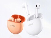 Die Honor Earbuds X5 sind wahlweise in Weiß oder in auffälligem Orange erhältlich. (Bild: Honor)