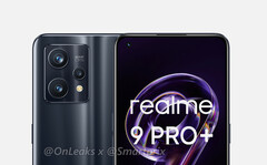 Das Realme 9 Pro+ sieht aus wie die meisten aktuellen Smartphones von Realme. (Bild: @OnLeaks / SmartPrix)