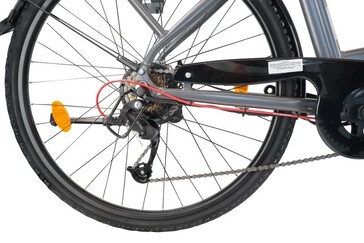 Genutzt wird ein Nabenmotor - mit Pedalsensor