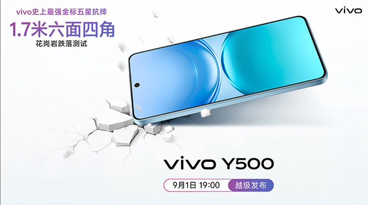 Das Vivo Y500 zeigt sich als besonders widerstandsfähig (Bildquelle: Vivo)