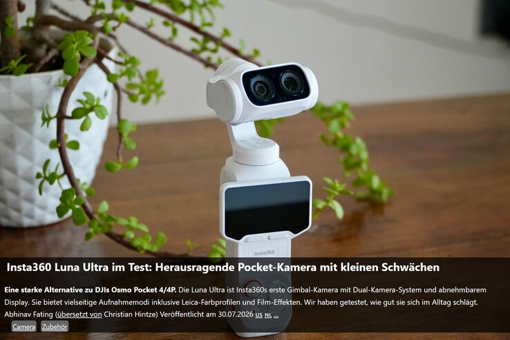 Unser Test der Insta360 Luna Ultra