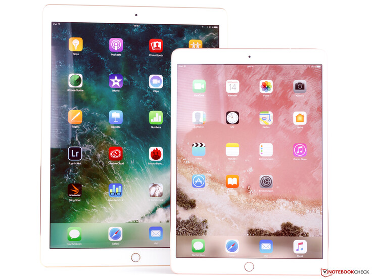 Apple iPad Pro 10.5 (Vordergrund) und Apple iPad 12.9 (2017)