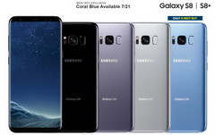Samsung Galaxy S8 und S8+: In den USA jetzt auch Coral Blue