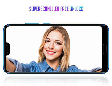 Entsperren geht auch per Face Unlock