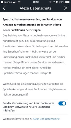 Einmal deaktiviert sollen keine Amazon-Mitarbeiter mehr mithören.