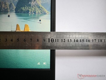 Die Seitenränder sind nur ca. 8 mm breit