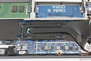 Da keine dGPU vorhanden ist, ist auch die Kühllösung klein