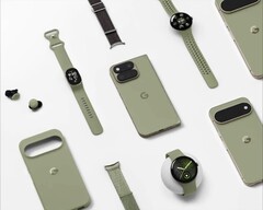 Google zeigt ein noch nicht erhältliches Wearable in einem Promo-Bild.