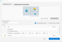 Eine Bearbeitung wäre noch möglich. Stimmt alles, gilt es den Arbeitsbereich zu speichern.