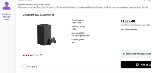 Die Xbox Series X wird für horrende Euro-Preise angeboten