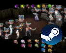 Screenshot (unscharf) aus dem Spiel WindStop Strategy mit eingeblendetem Steam-Logo. (Bildquelle: Steam, bearbeitet)