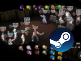 Screenshot (unscharf) aus dem Spiel WindStop Strategy mit eingeblendetem Steam-Logo. (Bildquelle: Steam, bearbeitet)