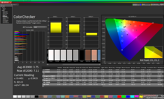ColorChecker vor der Kalibrierung (P3)