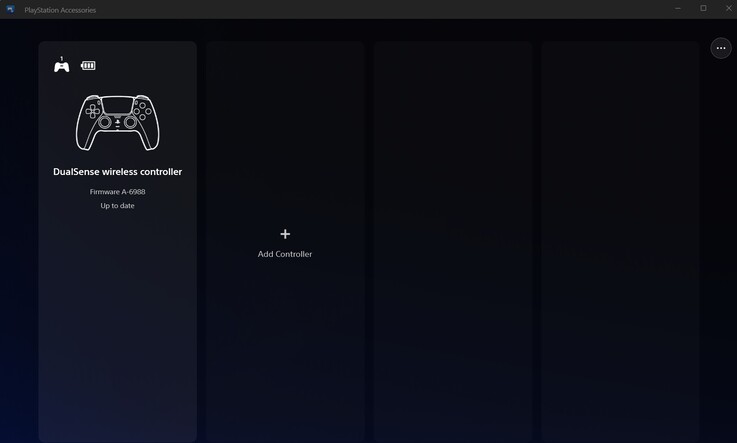 Der RH-5189 wird von Sonys PlayStation-Accessories-App unter Windows problemlos erkannt.