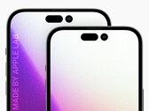 Apple iPhone 14 Pro und iPhone 14 Pro Max: Ein Analyst liefert exakte Displaygrößen und einen Ausblick bis zum iPhone 18 in 2026. (Bild: @aaple_lab)