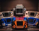 Im Bild: Eine Sammlung von SEGA Game Gears.