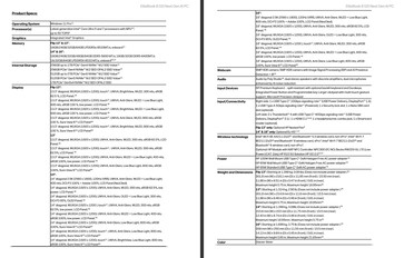 HP EliteBook 8 G2i Spezifikationen.