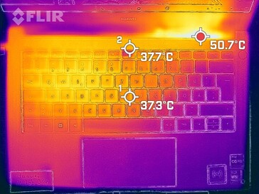 Wärmeentwicklung Oberseite (Last)