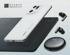 Ein geleaktes Poster zum Oppo Find X5 (Pro) zeigt auch die Rückseite des Oppo Pad. (Bild: Digital Chat Station bei Weibo)