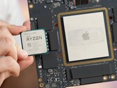 Der Apple M1 Ultra ist deutlich größer als die meisten Prozessoren von Intel und AMD. (Bild: Max Tech)