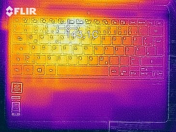 Wärmeentwicklung Oberseite (Last)