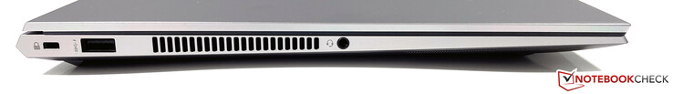 Links: Steckplatz für Sicherheitsschloss, USB-A (3.2 Gen.1), 3,5-mm-Audio
